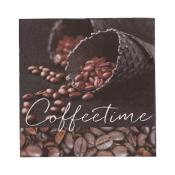 PAPSTAR Servietten Coffeetime 33 x 33 cm 20 Stück braun