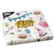PAPSTAR Servietten Fun 20 Stück 33 x 33 cm bunt