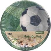 PAPSTAR Pappteller Fußball rund 23 cm 10 Stück grün