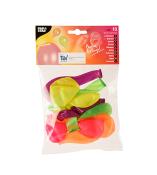Packung mit zehn bunten Luftballons in verschiedenen Farben. Die Ballons sind für Partys geeignet.