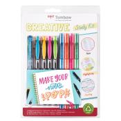 TOMBOW Creative Study Kit Kugelschreiber, Textmarker und Filzstifte 9-teilig mehrfarbig