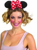 Haarreifen Minnie Mouse schwarz/rot