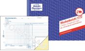 Wochenbericht Formular von Avery Zweckform. Enthält Tabellen für Arbeitszeiterfassung und Materialverbrauch.