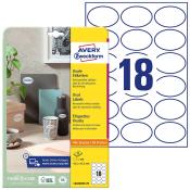Packung mit ovalen Etiketten. Ideal für dekorative Beschriftungen.