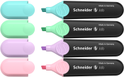 SCHNEIDER Textmarker Job Pastell 4 Stück mehrere Farben