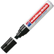 Schwarzer Edding 800 Permanentmarker mit abnehmbarer Kappe. Der Marker hat eine breite Spitze.