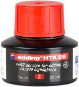 EDDING Nachfülltinte HTK25 für Textmarker 25 ml rot