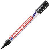 Schwarzer Edding 8000 Marker. Geeignet für das Beschriften von tiefkühlfähigen Materialien.