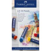 FABER-CASTELL Ölpastellkreiden 12 Stück mehrere Farben