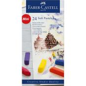 FABER-CASTELL Softpastellkreiden Mini 24 Stück mehrere Farben