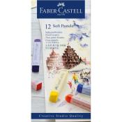 FABER-CASTELL Softpastellkreiden 12 Stück mehrere Farben