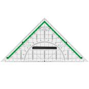 FABER-CASTELL Geometrie-Dreieck mit Griff 20 cm transparent