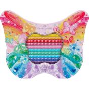 FABER-CASTELL Geschenk-Set Sparkle Buntstifte im Schmetterling-Etui 20 Farben