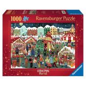 RAVENSBURGER Puzzle Christmas Market 1000 Teile bunt