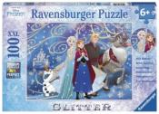 Disney Frozen - Die Eiskönigin: Puzzle mit Glitzereffekt, Glitzernder Schnee 