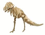 Holzmodell eines Tyrannosaurus Rex. Besteht aus mehreren zusammengefügten Teilen.
