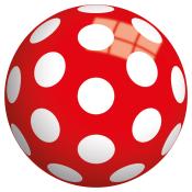 Spielball Pilz Ø 13 cm rot/weiß