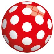 Spielball Pilz Ø 23 cm rot/weiß