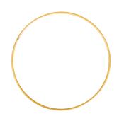 goldener, dünner Ring. Kreisförmig, ohne Verzierung. Schlichte, elegante Form.