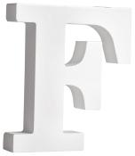 RAYHER MDF-Buchstabe F 11 cm weiß