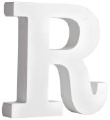 RAYHER MDF-Buchstabe R 11 cm weiß