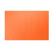 einfarbiges, leuchtend orangefarbenes Blatt. Glatte Oberfläche, rechteckige Form.