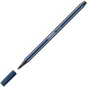 Dunkelblauer Filzstift mit abnehmbarer Kappe. Der Stift hat eine feine Spitze.