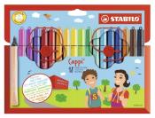 STABILO Filzstift Cappi, 18er Pack 