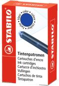 STABILO Tintenpatronen zum Nachfüllen Refill 6er Pack blau (löschbar)