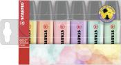 STABILO Textmarker BOSS ORIGINAL Pastel, 6er Pack, Pastellfarben 
