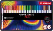 STABILO Pen 68 brush ARTY 30er Metalletui mehrfarbig