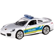 SIKU Porsche 911 Autobahnpolizei Metall/Kunststoff 1528 silber