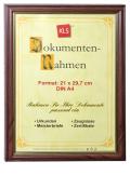 Rahmen für Dokumente, Holzoptik. Größe 21 x 29,7 cm, DIN A4. Geeignet für Urkunden, Meisterbriefe, Zeugnisse, Zertifikate.