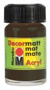 MARABU Acrylfarbe Decormatt Acryl 15 ml dunkelbraun