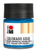 MARABU Metallic-Effektfarbe Colorado Gold 50 ml petrol