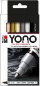 Marabu YONO Marker Set Metallic mit 4 Farben 1,5 - 3 mm