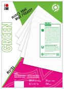 MARABU Green Papierblock White Mix A4 20 Blatt weiß
