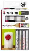 MARABU Kerzenmalfarbe Candle Pen 4 x 25 ml mehrere Farben
