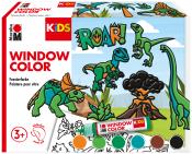 MARABU Kids Window Color Set Dinosaurier 6 x 25 ml mehrere Farben