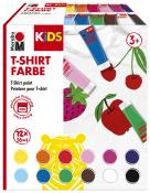 MARABU Kids T-Shirt Farben-Set 12 x 36 ml mehrere Farben