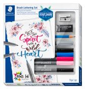 STAEDTLER® Brush Lettering Set 9-teilig mehrere Farben
