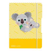HERLITZ Notizheft my.book flex Cute Animals Koala PP A5 40 Blatt punktiert gelb