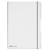 HERLITZ Notizheft my.book flex A4 40 Blatt kariert transparent 