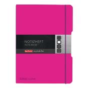 my.book flex Notizheft A4, 2 x 40 Blatt kariert + liniert, pink 