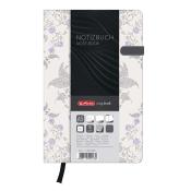 HERLITZ Notizbuch Dream Garden my.book A5 96 Blatt liniert mit Leseband und Falttasche flieder