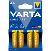 VARTA Longlife Mignon AA  Batterie 4 Stück