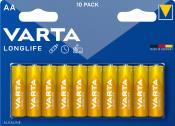 VARTA Mignon AA Batterie, 10 Stück, Longlife