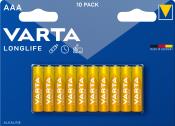 VARTA Micro AAA Batterie 10 Stück Longlife