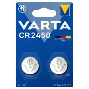 VARTA Lithium Knopfzelle - CR2450, 2 Stück