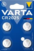 VARTHA Lithium Knopfzelle CR2025 4 Stück